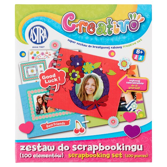 Astra Creativo Scrapbooking készlet (100 elem) Tesco Online, Tesco