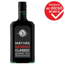 Mátyás Classic keserű likőr 33% 0,5l