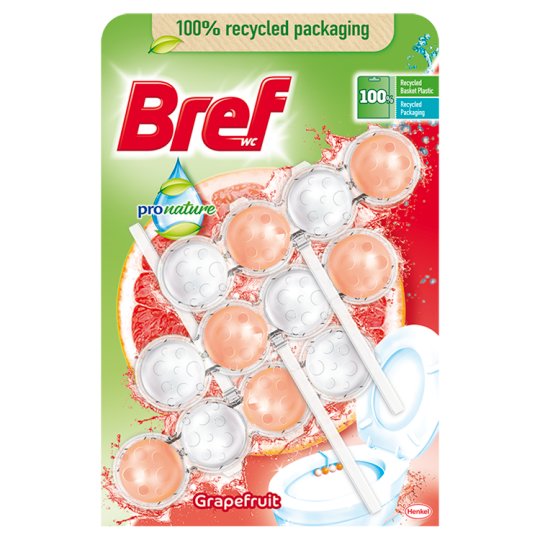 Bref ProNature Grapefruit WC-frissítő 3 x 50 g