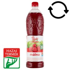 Pölöskei Raspberry Flavoured Syrup with Sugar and Sweetener 1 l