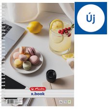 Herlitz x.book Travel vonalas spirálfüzet 70 lapos A4