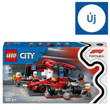 LEGO City 60443 F1 Pit Stop & Pit Crew With Ferrari Car