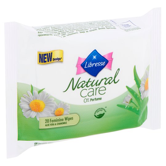 Libresse Natural Care intim törlőkendő 20 db