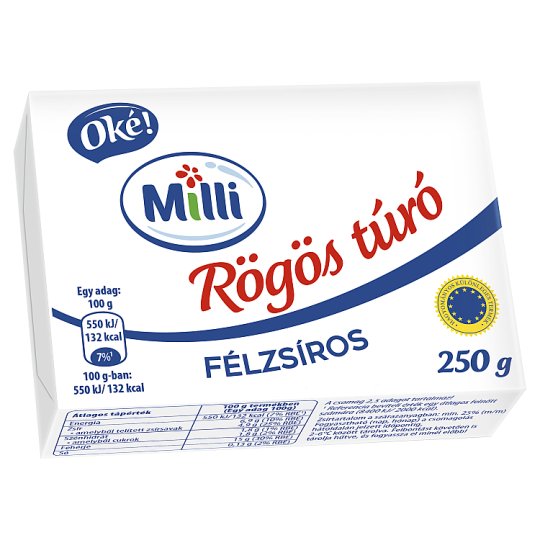Oké! félzsíros tehéntúró 250 g