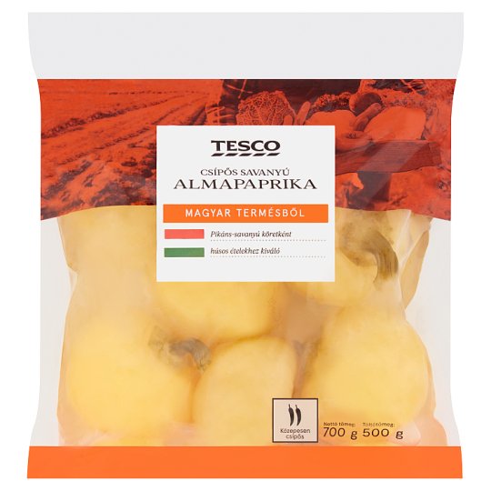 Tesco csípős savanyú almapaprika 700 g