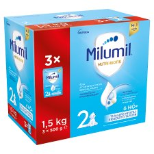 Milumil Nutri-Biotik 2 tejalapú anyatej-kiegészítő tápszer 6 hó+ 3 x 500 g (1,5 kg)