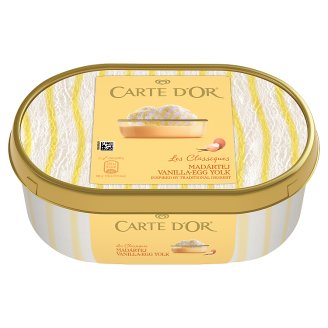 Carte D'Or Madártej vanília és tojásos vanília jégkrém 1000 ml