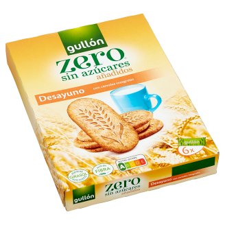 Gullón keksz teljes kiőrlésű gabonával cukor hozzáadása nélkül édesítőszerrel 216 g