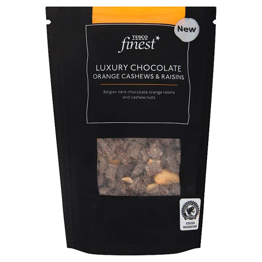 Tesco Finest Luxury Chocolate Orange Cashews And Raisins 200 G Tesco Online Tesco From Home 