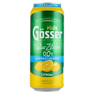 Gösser NaturZitrone citromos alkoholmentes sörital 0,5 l