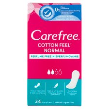Carefree Cotton Feel Normal illatanyagmentes tisztasági betét 34 db