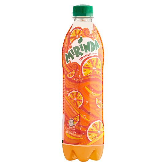 Mirinda narancs szénsavas üdítőital cukorral édesítőszerekkel 0,5 l