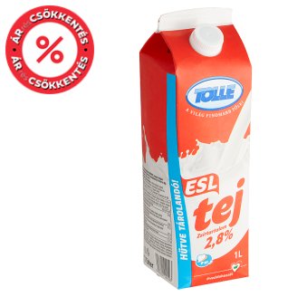 Tolle ESL félzsíros tej 2,8% 1 l