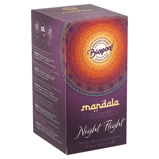 Biopont Mandala Night Flight fűszeres és gyógynövényes BIO teakeverék 20 filter 28 g