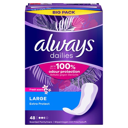 Always Dailies Large Fresh Extra Protect Panty Liners X48 Tesco always-dailies-large-fresh-extra-protect-panty-liners-x48-tesco