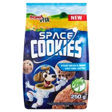 Bona Vita Space Cookies gabonakorong kakaóval és fehér csokoládéval 250 g
