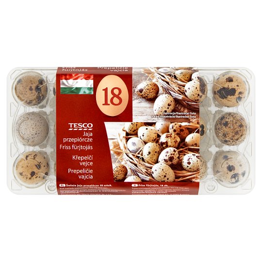 Tesco friss fürjtojás 18 db