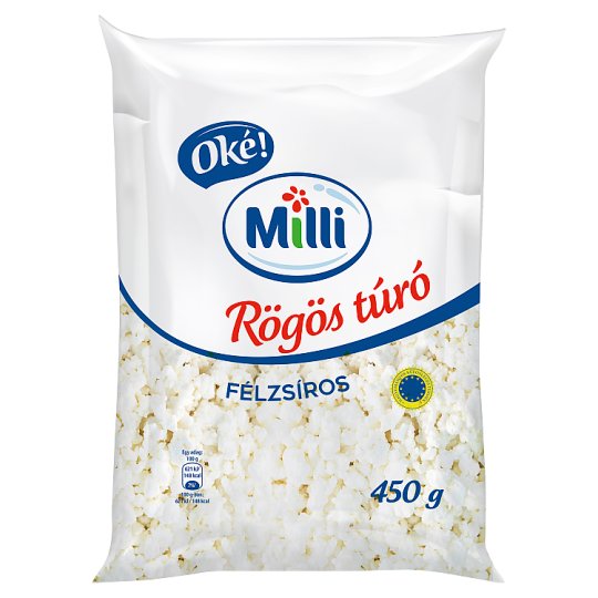Milli Oké! félzsíros tehéntúró 450 g