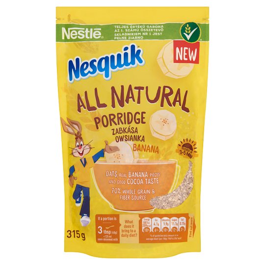 Nestlé Nesquik kakaós zabkása banán darabokkal 315 g
