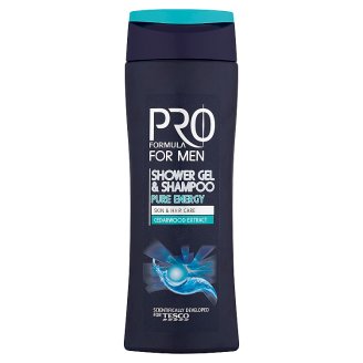 Tesco Pro Formula for Men Pure Energy tusfürdő & sampon 250 ml