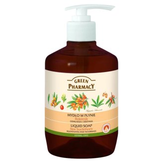 Green Pharmacy gyógynövényes folyékony szappan homoktövis kivonattal 465 ml