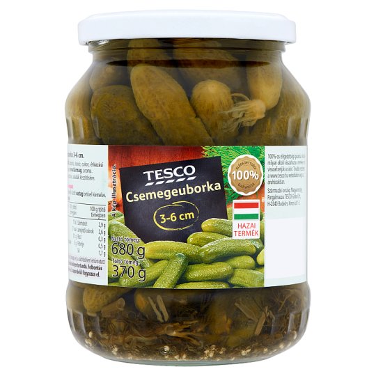 Tesco Pickled Gherkin 36 cm 680 g Tesco Online, Tesco From Home