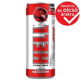 HELL STRONG Red Grape szénsavas energiaital 250 ml