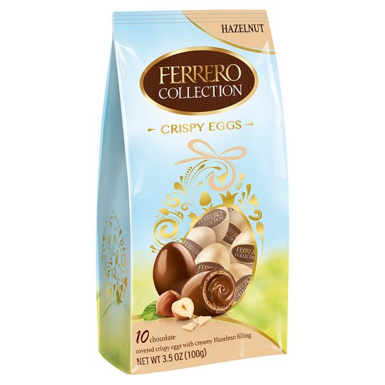 Ferrero Wafer Eggs Coated with Milk Chocolate Filled with Hazelnut