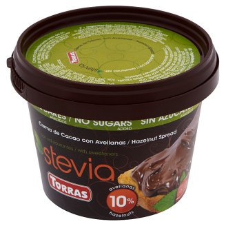Torras Stevia mogyorókrém hozzáadott cukor nélkül, édesítőszerrel 200 g