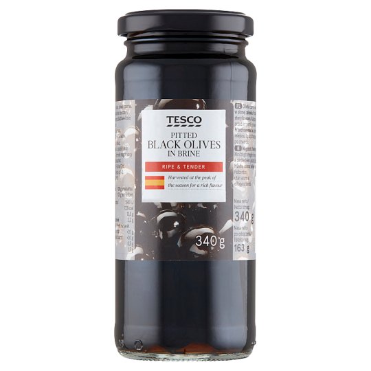 Tesco magozott, fekete olívabogyó 340 g