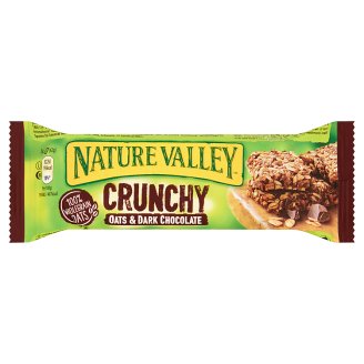 Nature Crunchy Valley ropogós müzliszelet teljes kiőrlésű zabpehellyel, étcsokoládé darabokkal 42 g