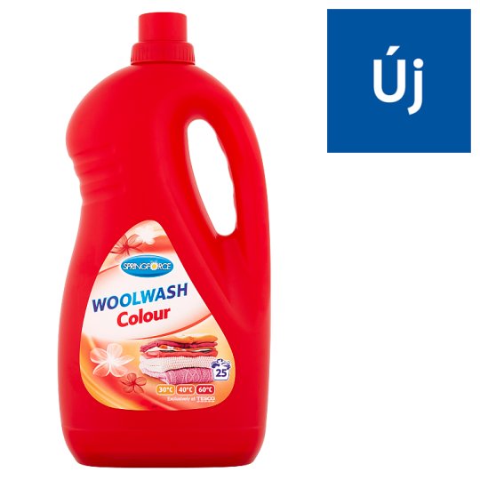 Springforce Woolwash folyékony mosószer színes ruhákhoz 25 mosás 2 l