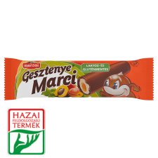 Maroni Gesztenye Marci Chestnut Bar with Homemade Peach Jam Filling and Cocoa Coating 30 g