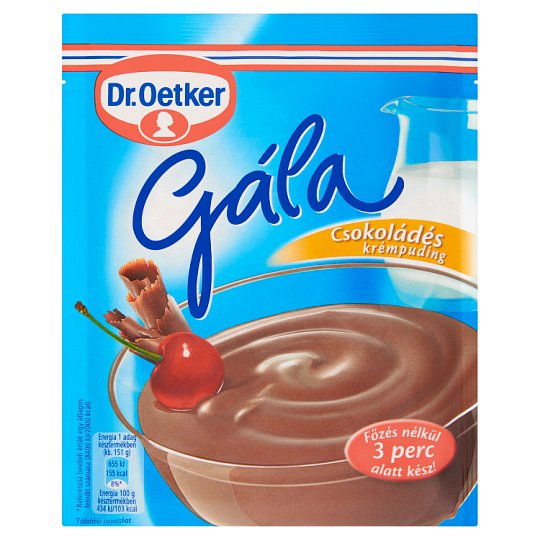 Dr. Oetker Gála csokoládés krémpudingpor 104 g