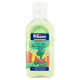 HiGeen Nino antibakteriális alkoholos kézfertőtlenítő gél 5 éves kortól 80 ml