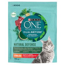 Purina One DualNature Sterilized Complete Pet Food for Cats with Beef 750 g