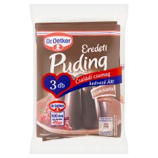 Dr. Oetker Eredeti Puding Dark Chocolate Flavoured Pudding Powder 3 x 48 g 