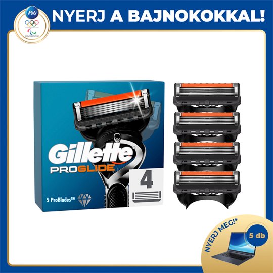 Gillette ProGlide Borotvabetét Férfi Borotvához, 4 db