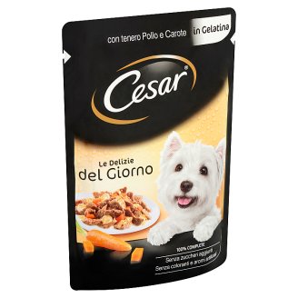 Cesar teljes értékű állateledel felnőtt kutyák számára lágy csirkével és sárgarépával 100 g