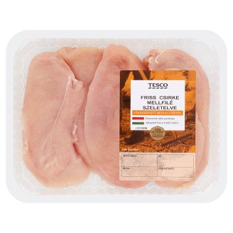 Tesco friss szeletelt csirke mellfilé 600 g