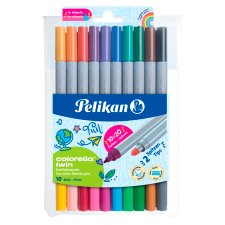 Pelikan Colorella Twin Fibre-Tip Pen 10 pcs