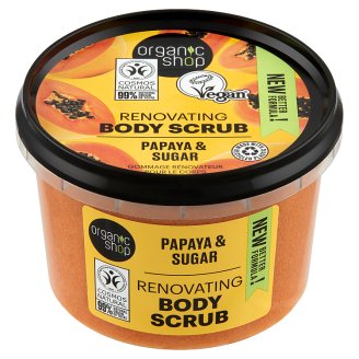 Organic Shop Papaya Juice bőrradír BIO papayával és cukorral 250 ml