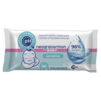 Neogranormon Sensitive törlőkendő érzékeny bőrre 55 db