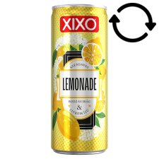 XIXO Lemonade Elderflower and Lemon Flavored Carbonated Soft Drink with Sugar and Sweeteners 250 ml