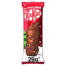 KitKat Milk Chocolate with Low-Fat Cocoa Cream, Biscuit Powder, Rice Flakes and Wafer Pieces 29 g