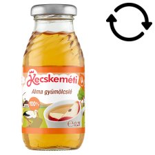 Kecskeméti 100% alma gyümölcslé bébiital 4 hónapos kortól 0,2 l 