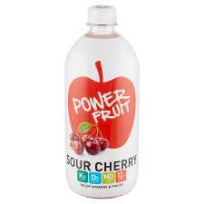Power Fruit Low Calorie Sour Cherry & Apple Fruit Drink with Spring Water and Sweeteners 750 ml