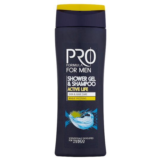 Tesco Pro Formula for Men Active Life Shower Gel & Shampoo 250 ml