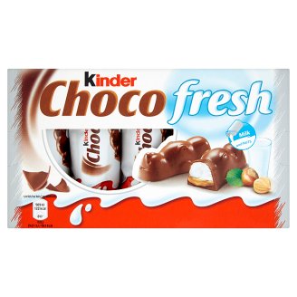 Kinder Chocofresh tejes és mogyorós töltésű tejcsokoládé 5 x 21 g