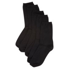 F&F Women's Socks 5 Pack Black, M-L 39-42 - Tesco Online, Tesco From ...